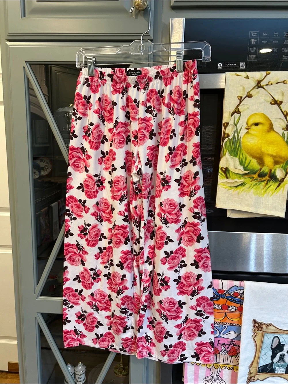 kate spade Pink Floral Roses Short-Sleeve Pajama Set Small